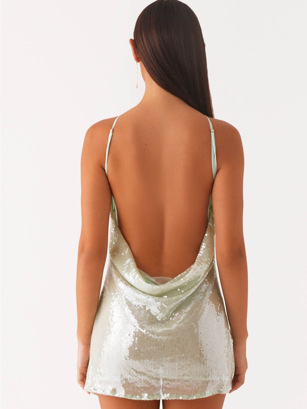 Peppermayo Silver Sequin Mini Dress - Picture 3 of 5